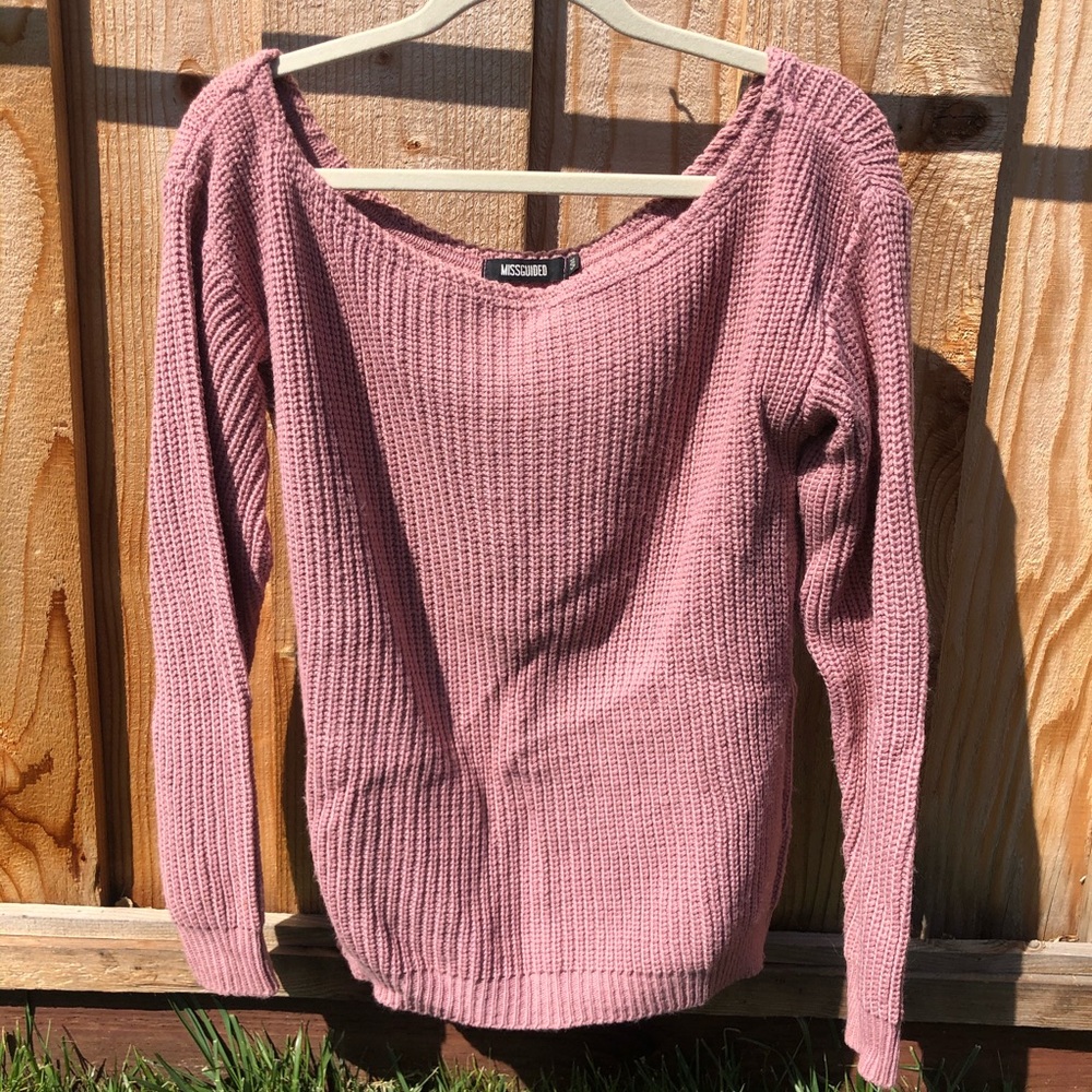 Missguided off shoulder sweater